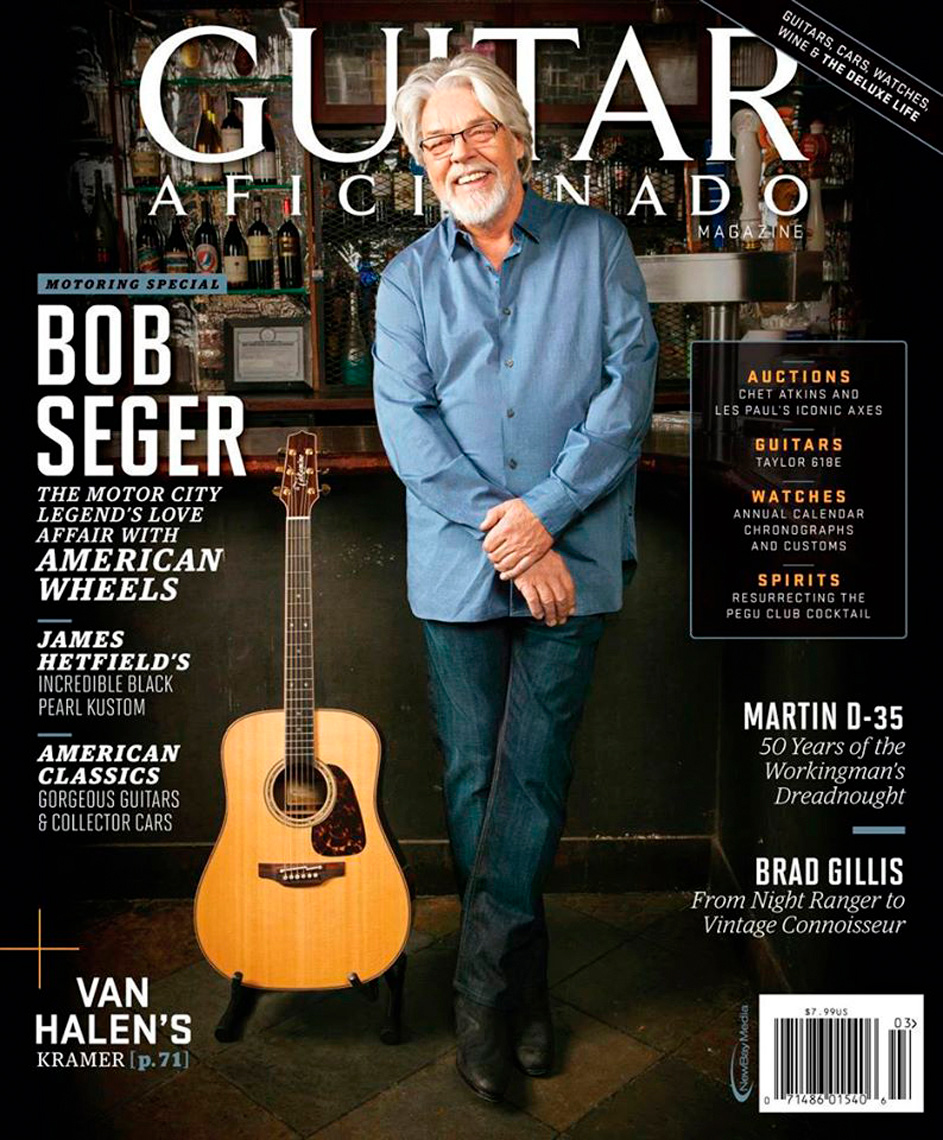 Bob Segar for the cover of Guitar Aficianado Magazine