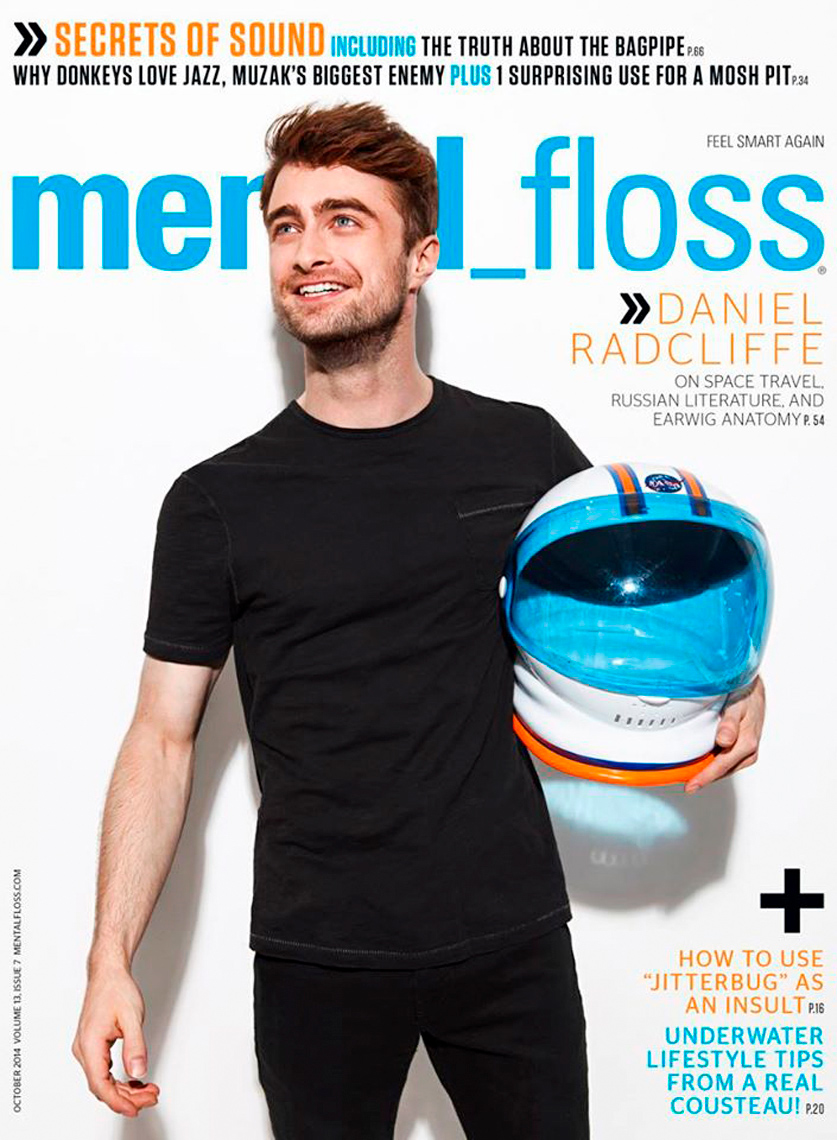 Daniel Radcliff Mental Floss Magazine Cover