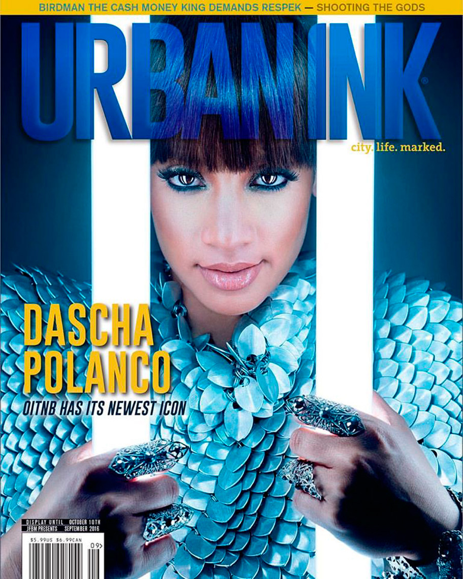 Dascha Polanco for the ccover of Urban Ink 