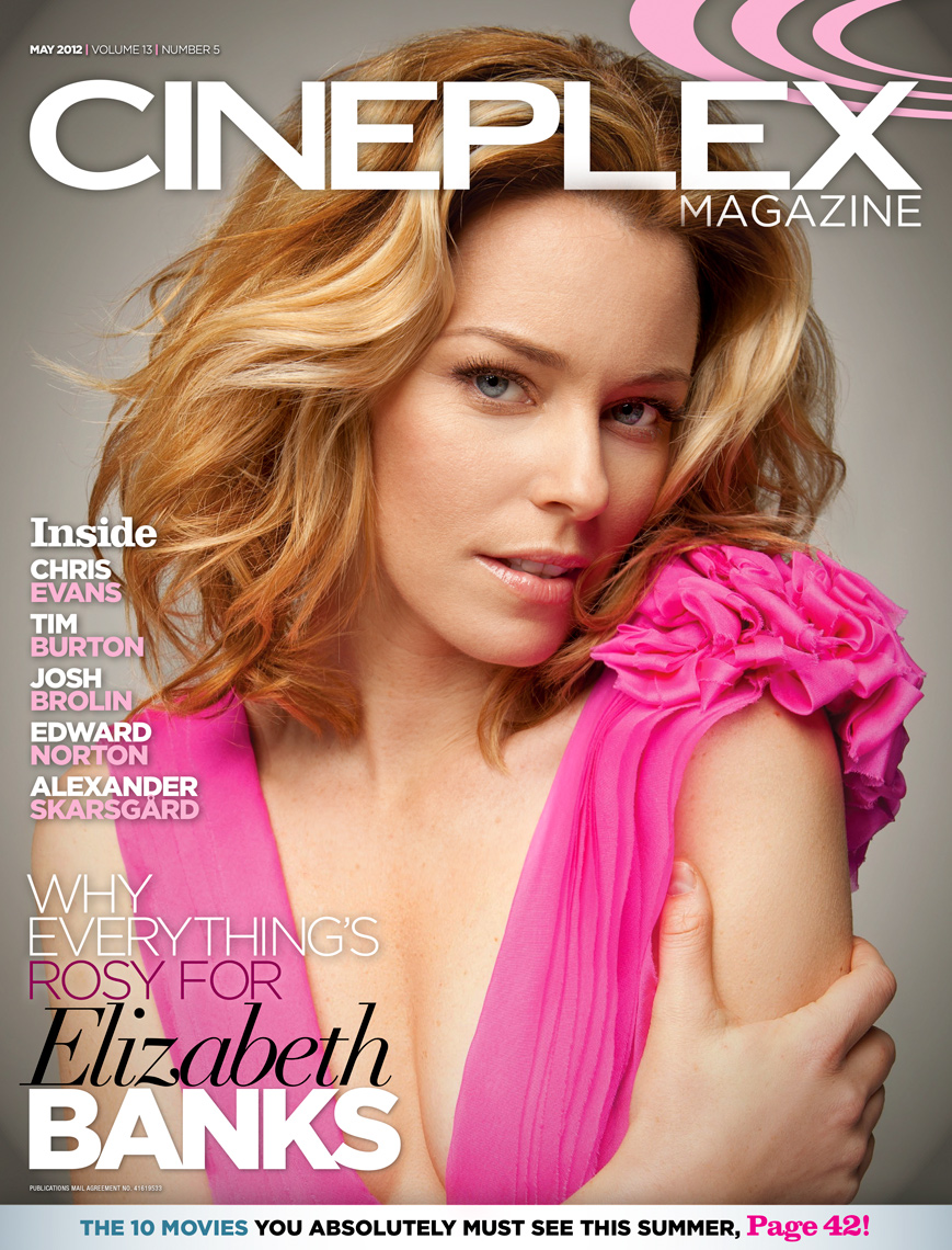 Elizabeth Banks cover of Cineplex Magazine